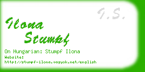 ilona stumpf business card